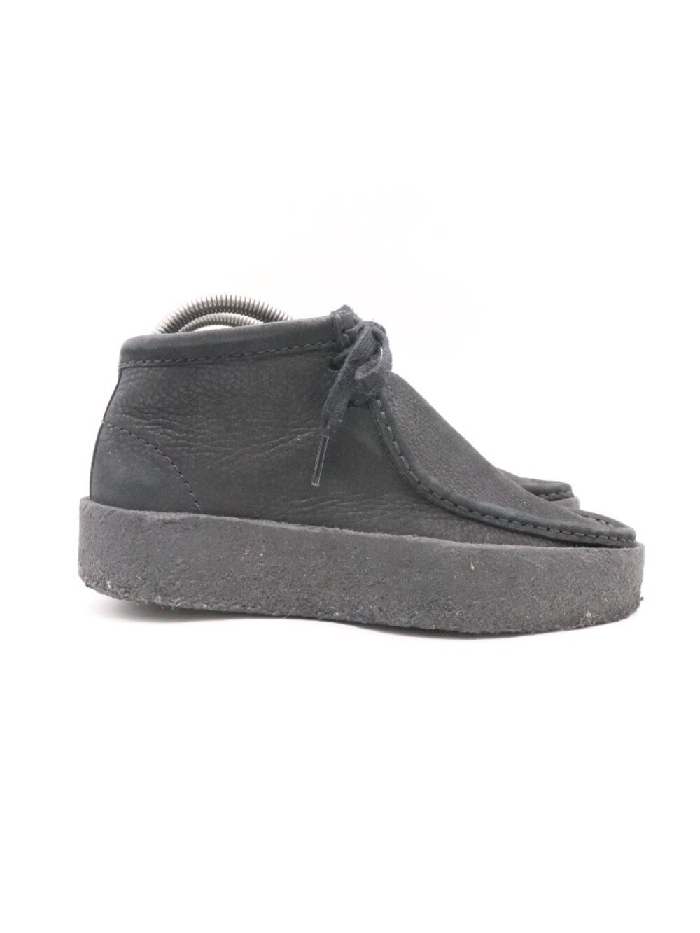Clarks Originals Wallabee Cup Boots Women's 7.5 M Black Leather Crepe Sole